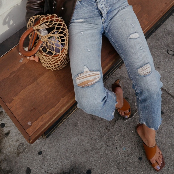 Sigerson Morrison Marcel Leather Silver Mirrored Metallic Block Heeled Sandal - Picture 14 of 15